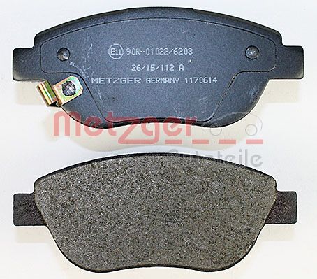 METZGER 1170614 Bremsbelagsatz, Scheibenbremse